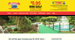 Desktop Screenshot of lumberjackminigolf.com